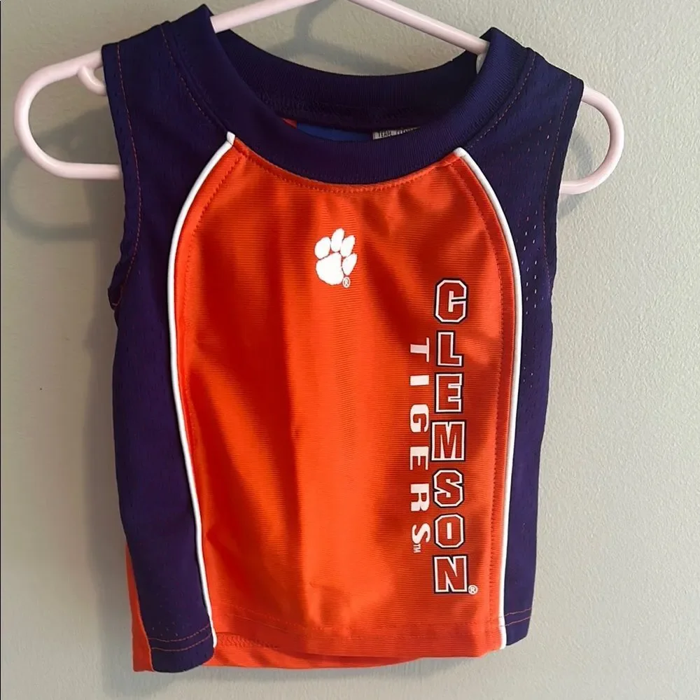 Clemson Tigers Baby two piece outfit. Size 12 months. Tank top and shorts